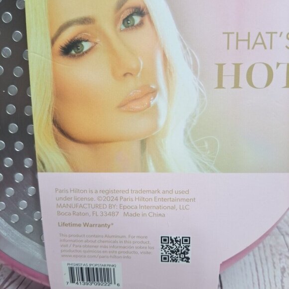 Paris Hilton "Thats Hot" 8-Inch Ceramic Nonstick Fry Pan Pink Handle Dishwasher - Picture 5 of 6